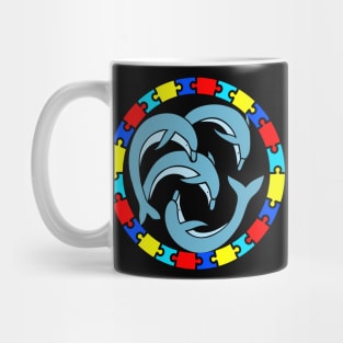 Autism Day dolphin Mug